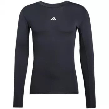 adidas Techfit Langarm-Trainingsshirt Herren Schwarz L