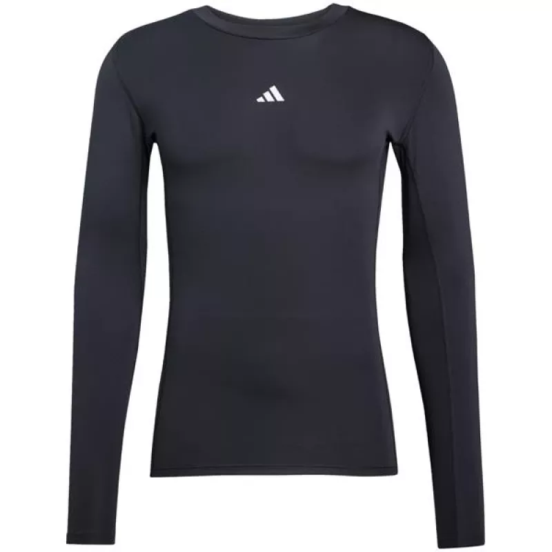 adidas Techfit Langarm-Trainingsshirt Herren Schwarz L