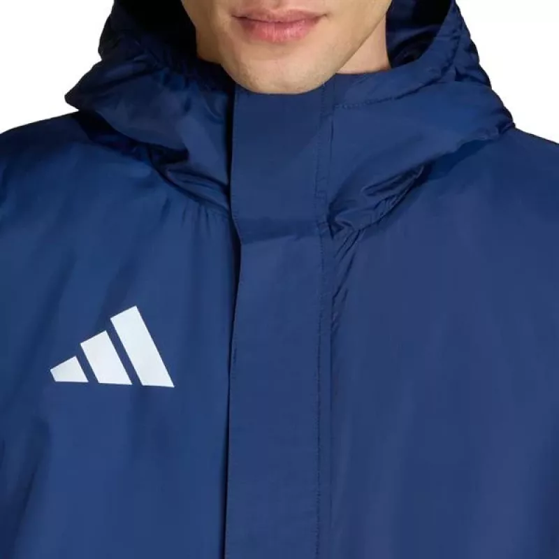 adidas Entrada 26 Stadium Jacket Herren Navy Recyceltes Polyester Full Zip Hooded L
