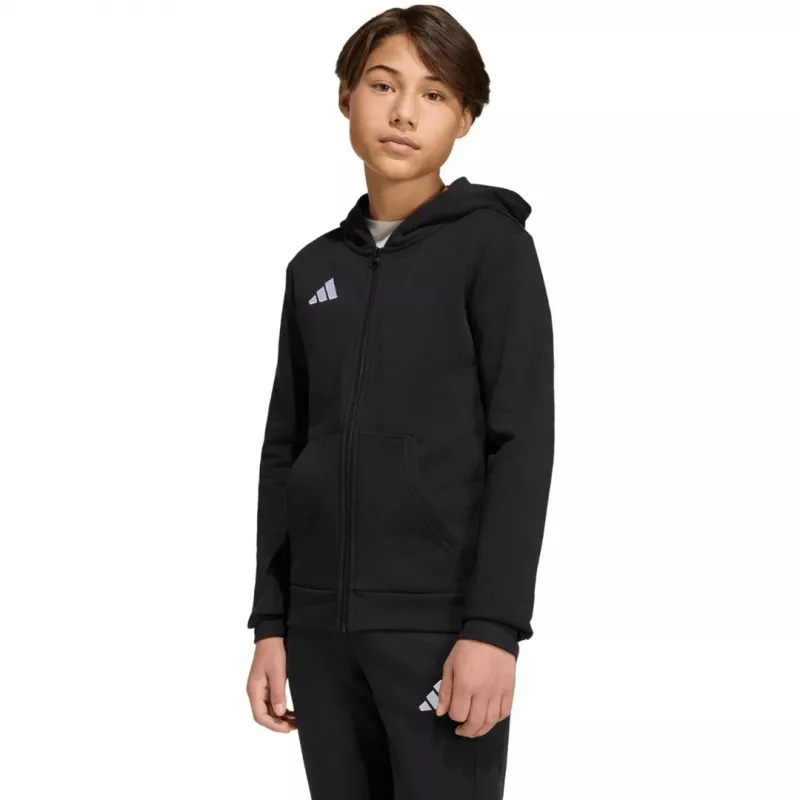 adidas Entrada 26 Full Zip Hoodie Kinder Schwarz 116cm