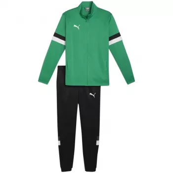 PUMA Herren Team Rise Trainingsanzug in Pfeffergrün und Puma Black, Größe S