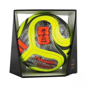 adidas World Cup 26 Trionda Pro Winter Fußball Größe 5 Grün/Schwarz/Silber JD8023