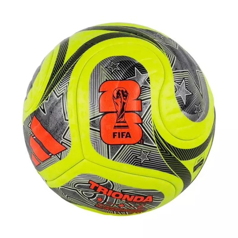 adidas World Cup 26 Trionda Pro Winter Fußball Größe 5 Grün/Schwarz/Silber JD8023
