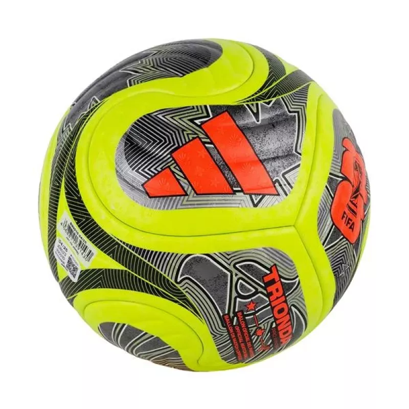 adidas World Cup 26 Trionda Pro Winter Fußball Größe 5 Grün/Schwarz/Silber JD8023