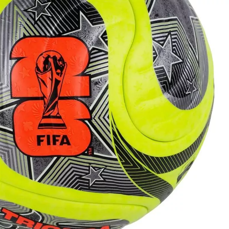 adidas World Cup 26 Trionda Pro Winter Fußball Größe 5 Grün/Schwarz/Silber JD8023