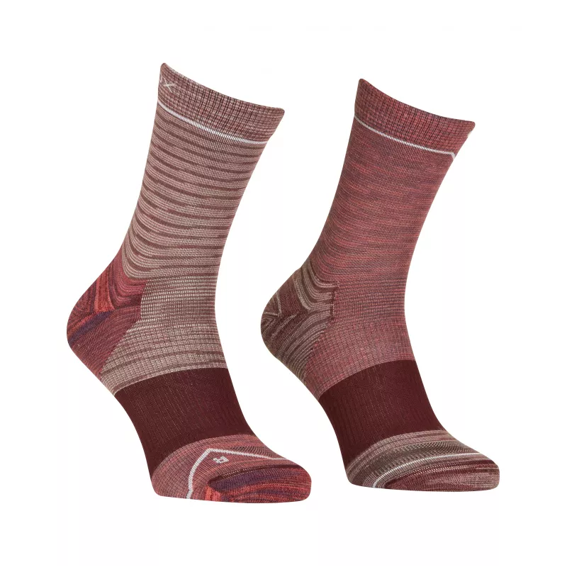 Ortovox Alpine Mid Socken Damen Trekking Socken - Wild Rose