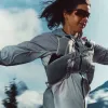 adidas TERREX Xperior CLIMA365 Light Windweave Jacke Damen - Schwarz/Weiß, Größe M
