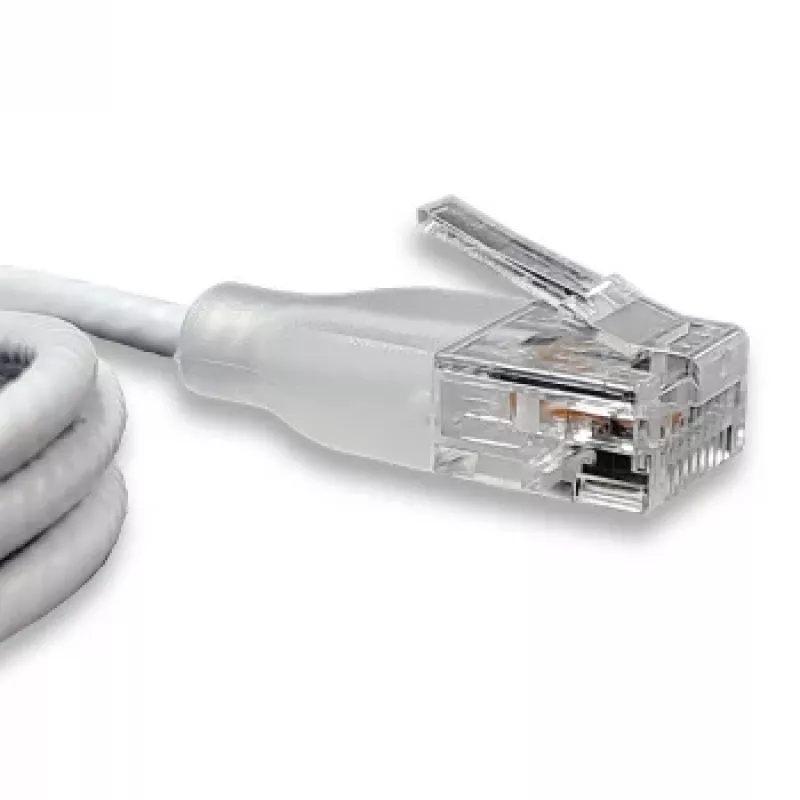 WANTEC eGlow UTP CAT6a Patchkabel, 0,5 m, Weiß