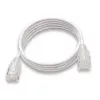 WANTEC eGlow UTP CAT6a Patchkabel, 0,5 m, Weiß