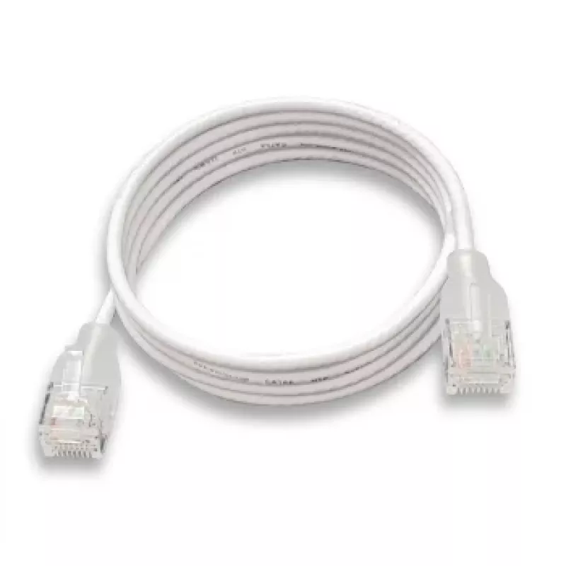 WANTEC eGlow UTP CAT6a Patchkabel, 0,5 m, Weiß