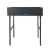 ŠAŠLYKINĖ MG-2 TexasClub Holzkohle-Grill 70x30x17 cm Schwarz