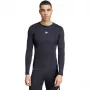 adidas Techfit Langarm-Trainingsshirt Herren Schwarz S