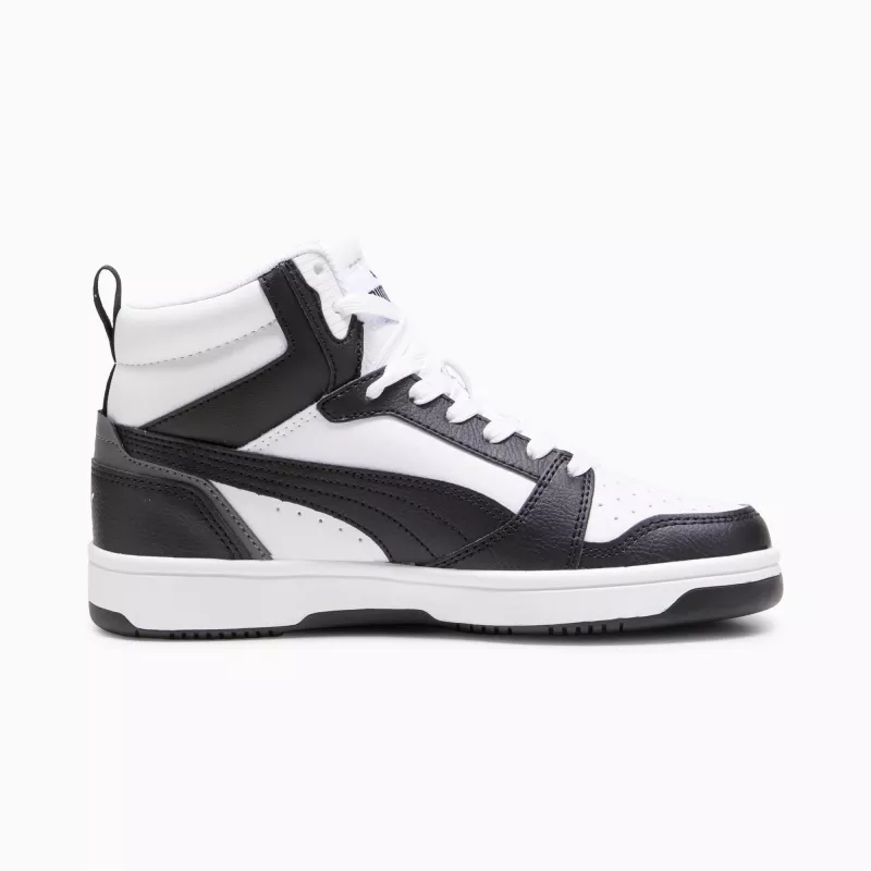 PUMA Rebound V6 Mid Kinder-Sneaker Weiß Schwarz 393831 01 Größe 39