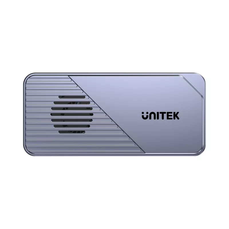 UNITEK USB4 M.2 NVMe SSD-Gehäuse mit aktiver Kühlung, 80Gbps, werkzeuglos, Aluminium, USB-C