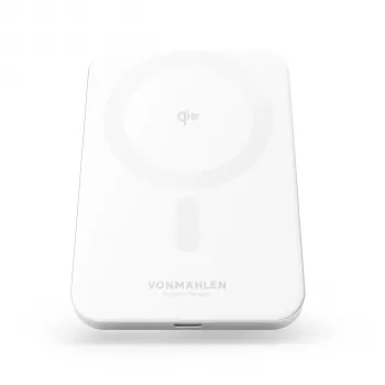 Vonmählen Evergreen Mag Magnetische Powerbank 5.000 mAh Weiß