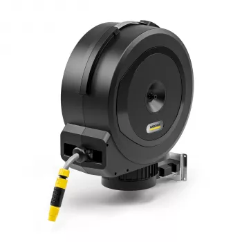 Kärcher Hose Box HBX 5.30 automatische Wand-Gartenschlauchtrommel, 30 m, 1/2 Zoll, Gelb/Schwarz