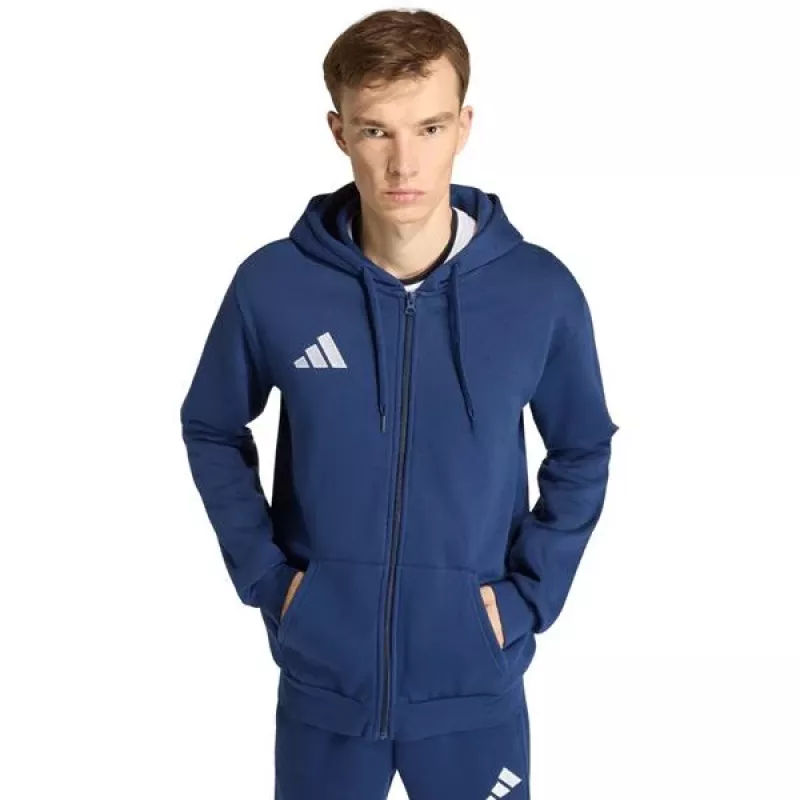 adidas Herren Entrada 26 Full-Zip Hoodie Team Navy Blue Größe L