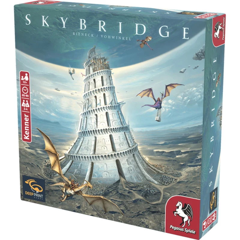 PEGASUS Deep Print Games: Skybridge - Strategiespiel für 2-4 Spieler, ab 10 Jahren, 60-90 Minuten, Städtebau- und Netzwerkmechaniken, mehrsprachig (EN/DE)