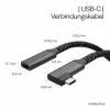 ShiverPeaks USB-C-Verlängerungskabel USB-C/C 3.2 PD 90° - Kabel - Digital/Daten