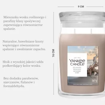 Yankee Candle Signature Seaside Woods Duftkerze im großen Glas 567 g