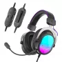 FIFINE H16 7.1 Surround-Sound-RGB-Gaming-Headset - Schwarz