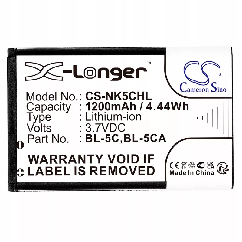 Cameron Sino 1200mAh Li-ion Akku für Nokia BL-5C, BL-5CA, Teltonika, Lark BL-6SP