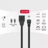 UNITEK Cat.6 STP RJ45 Verlängerungskabel (8P8C) Stecker auf Buchse, 2m, Schwarz