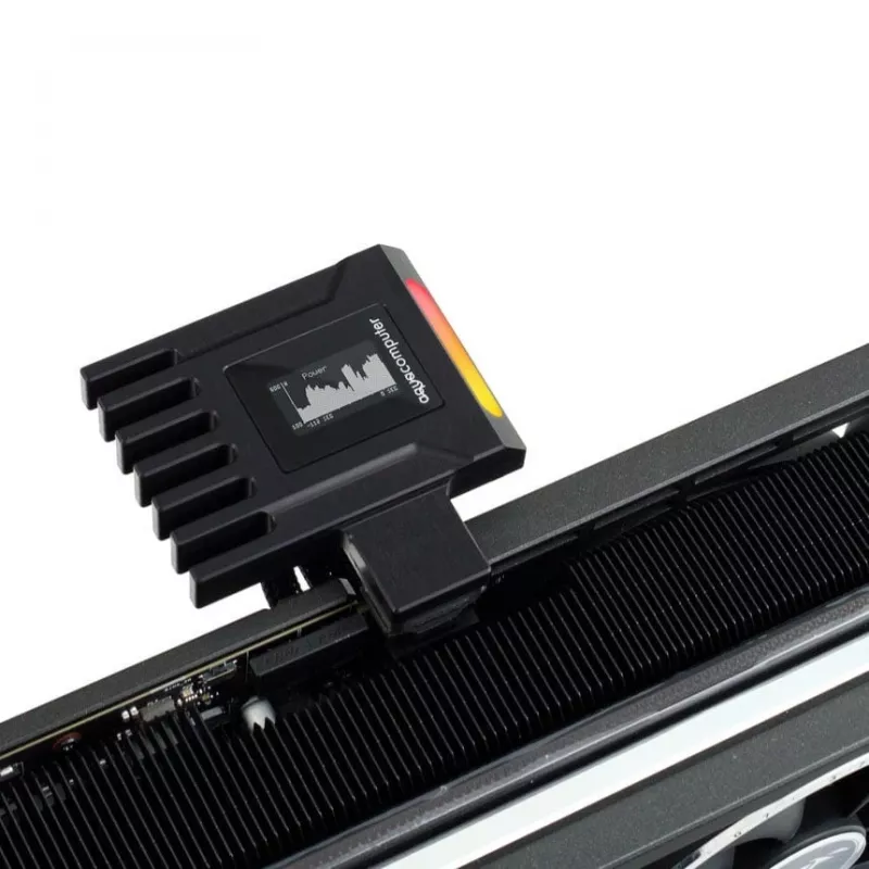 Aqua Computer AMPINEL 12V-2x6 Grafikkarten-Stromversorgungsmanagement, 650 W, OLED, RGBpx - Typ B