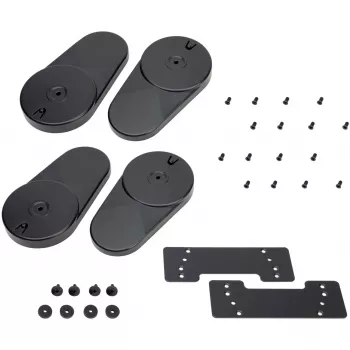 SilverStone RAC-CF4-440 4-Kanal-Lüftersteuerung, 5,25-Zoll-Schacht, 30W pro Kanal, Schwarz