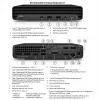 HP Renewed EliteDesk 800 G6 Desktop Mini PC - Intel Core i5-10500T, 16GB RAM, 256GB SSD, Intel UHD Graphics 630, Windows 11 Pro (Grad A)