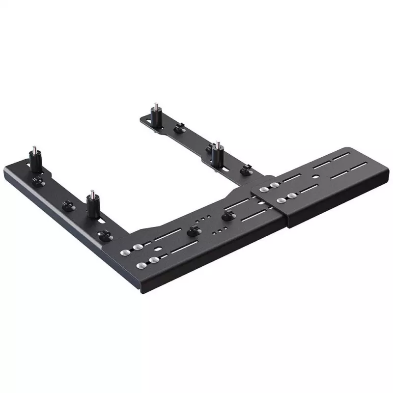 VIRPIL Controls Stuhlhalterungs-Verlängerungsplatte, 140mm - Schwarz