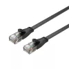 UNITEK Cat.6 UTP Flachkabel 10m Schwarz RJ45 Snagless Gigabit Ethernet