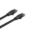 UNITEK Cat.6 UTP Flachkabel 10m Schwarz RJ45 Snagless Gigabit Ethernet