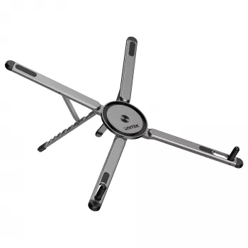 UNITEK Mag-Fold faltbarer Magnetständer für Telefon, Tablet und Laptop mit Stativfunktion, Space Grey