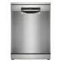 Bosch Serie 4 SMS4HMI08E Freistehender Geschirrspüler, 14 Maßgedecke, Silver Inox, EcoSilence Drive, Home Connect