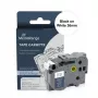 MediaRange MRBTZ261 Laminierte Etikettenband-Kassette 36mm Schwarz auf Weiß für Brother P-Touch