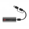 ASUS ROG USB-C10G 10G Ethernet-Adapter 2-in-1 mit USB-C- und USB-A-Anschluss, Plug & Play, kompakt und reisefreundlich