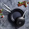 GreenPan Barcelona Bratpfannen-Set 3-teilig 20/24/28 cm Schwarz Keramik Antihaft