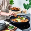 GreenPan Barcelona Bratpfannen-Set 3-teilig 20/24/28 cm Schwarz Keramik Antihaft