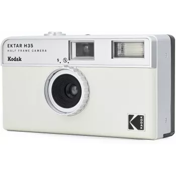 Kodak Ektar H35 Half-Frame 35mm Filmkamera - Weiß/Grau