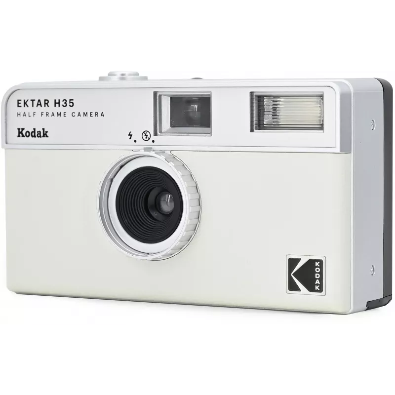 Kodak Ektar H35 Half-Frame 35mm Filmkamera - Weiß/Grau