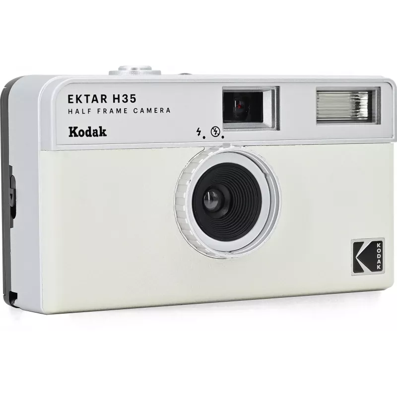 Kodak Ektar H35 Half-Frame 35mm Filmkamera - Weiß/Grau