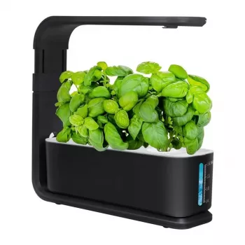 Smart Hydroponik-Topf ZG1001 Schwarz – 6-Pod Indoor-Garten mit Vollspektrum-LED, Wi-Fi-App-Steuerung, 2,5L Reservoir
