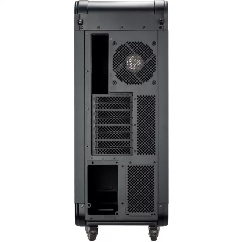 SilverStone Technology ALTA G1M Micro-ATX Tower-Gehäuse - Schwarz, gehärtetes Glas, 90° Motherboard-Rotation, 180mm Air Penetrator Lüfter