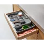 Joseph Joseph DrawerStore Erweiterbarer Besteck-Organizer, Grau