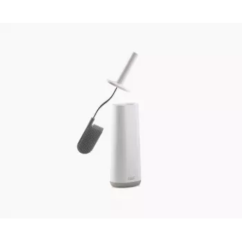 Joseph Joseph Flex Toilettenbürsten-Set mit Halter, Hellgrau