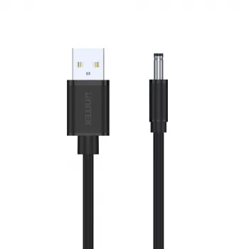 UNITEK USB auf DC 3,5x1,35mm Stromkabel 5V 2A 1,5m Schwarz