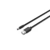 UNITEK USB auf DC 3,5x1,35mm Stromkabel 5V 2A 1,5m Schwarz