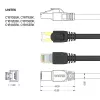 UNITEK Cat.7 S/FTP 2,0 m Ethernet-Patchkabel, 10 Gbit/s, 600 MHz, vergoldete RJ45-Stecker, Schwarz