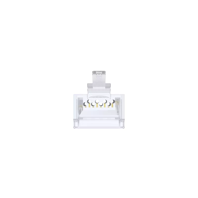 UNITEK 100er-Pack Cat.6 Pass-Through RJ45 Modularstecker (UTP, 23-26AWG, vergoldete Kontakte)